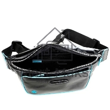 Сумка на пояс мужская Piquadro Blue Square CA2174B2/N, натур.кожа, черный