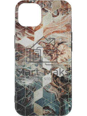 Чехол (клип-кейс) Gresso Meridian, для iPhone 13, золотистый/синий gr17aaae8888