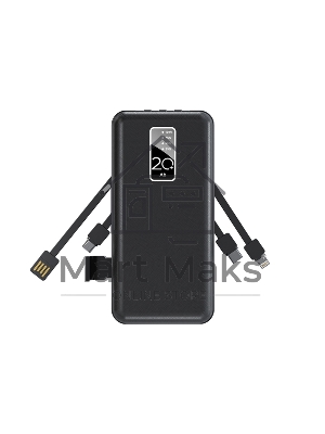 Портативное зарядное устройство Rexant Power Bank (аккумуляторная батарея) 20000 mAh, черное