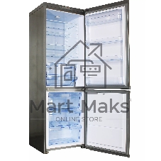 Холодильник ОРСК-174 NG нержавеющая сталь двухкамерный 220/12л, морозилка снизу, капельная система