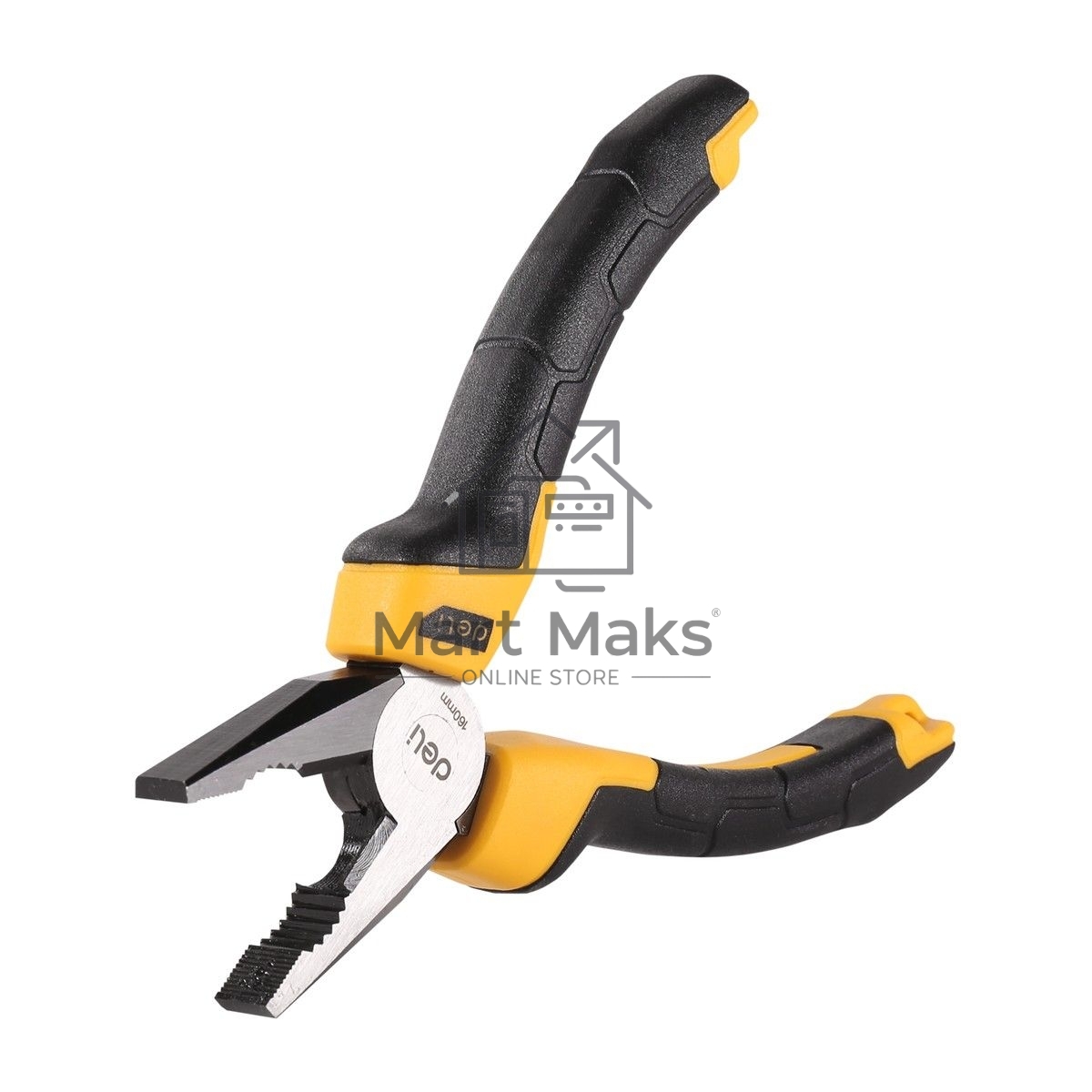 Комбинированные плоскогубцы Deli DL2006Z 160мм, сталь CrV, прорезиненная двухкомпонентная ручка