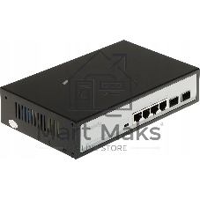 Коммутатор Tiandy TC-P3S06 Spec:H/0402/AT/60/V2.0, 4×1 Гбит/с PoE + 2×1 Гбит/с SFP, неуправляемый