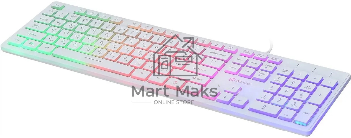 Клавиатура Oklick 550ML 1061618 проводная, USB, белый