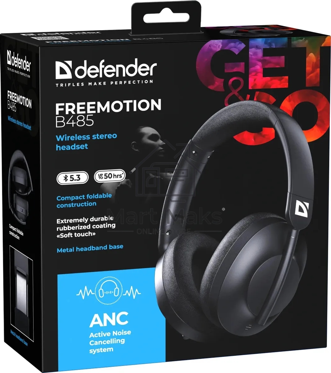 Беспроводная гарнитура DEFENDER (63485) FreeMotion B485 черный