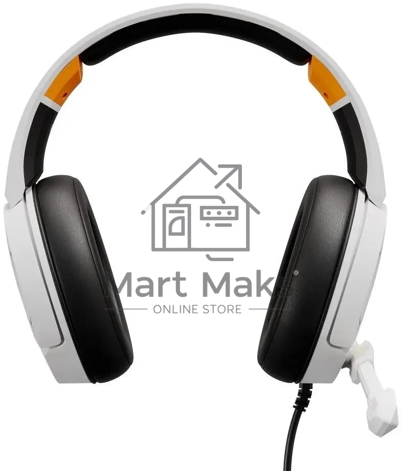 Наушники с микрофоном Оклик HS-L710G белый/черный