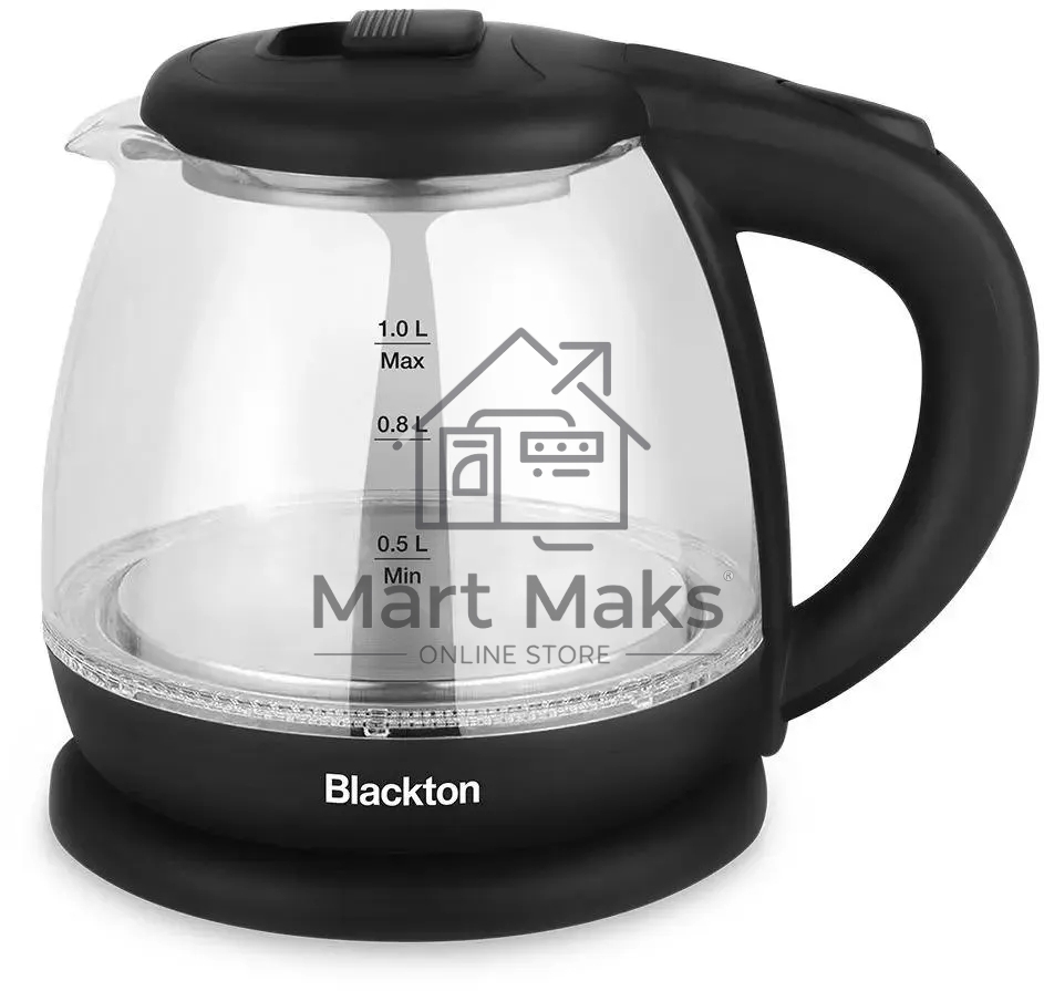 Чайник электрический Blackton Bt KT1802G черный, 1500 Вт, 1 л.