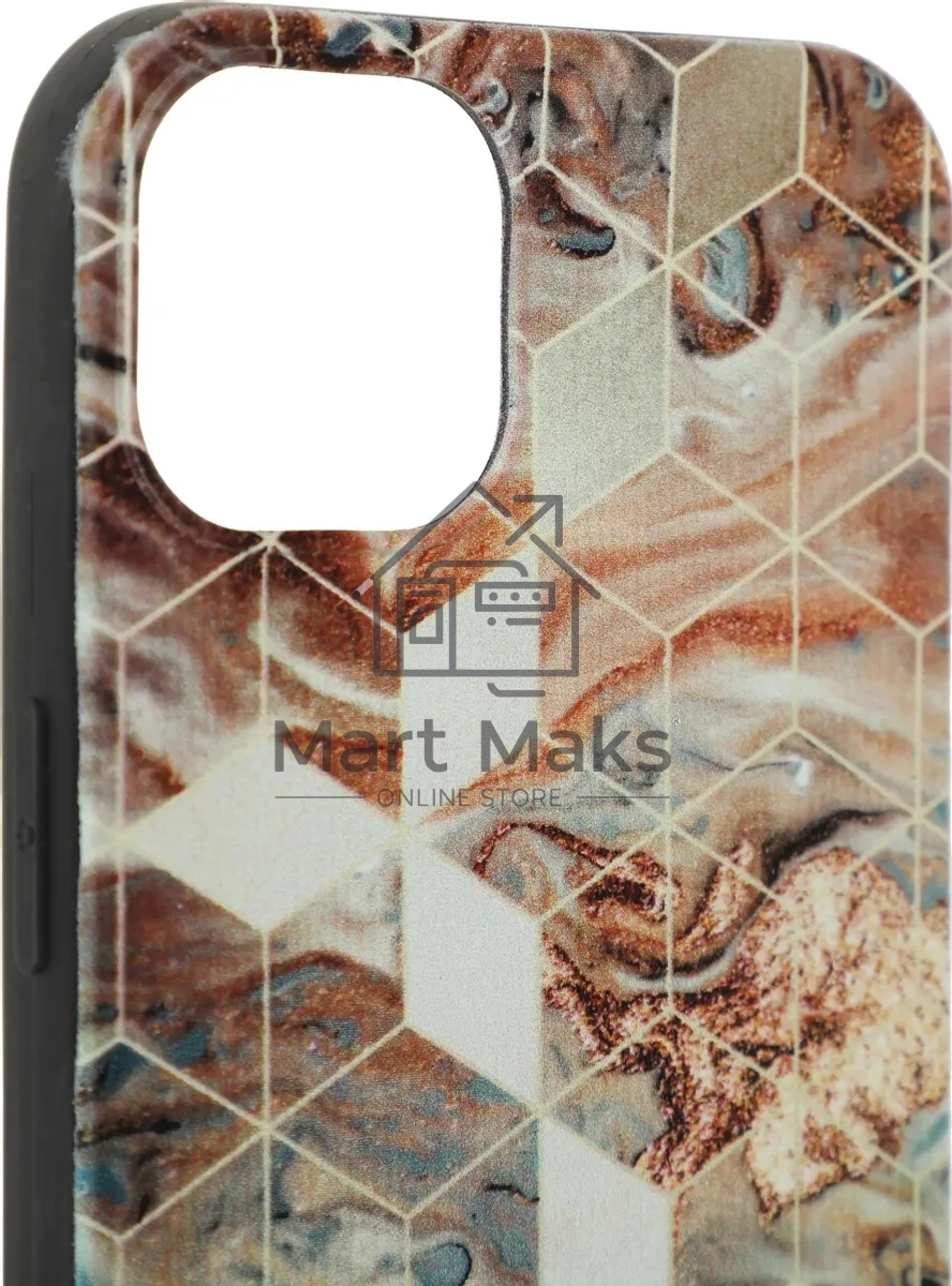 Чехол (клип-кейс) Gresso Meridian, для iPhone 13, золотистый/синий gr17aaae8888