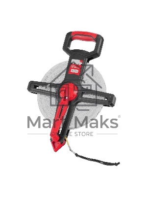 Рулетка геодезическая Matrix 100 м х 12,5 мм, открытый корпус, фиберглассовая лента