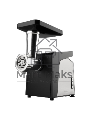 Мясорубка электрическая ENERGY EN-153 черный, 2400 Вт, 1.5 кг/мин, реверс, защита от перегрузки, насадки - 4