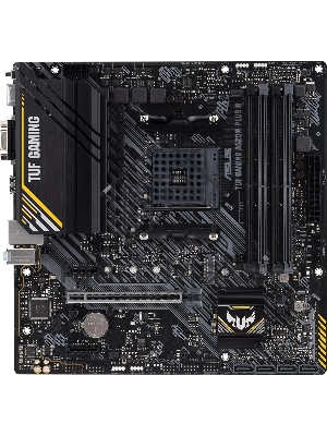 Материнская плата ASUS TUF GAMING A520M-PLUS II, AM4, AMD A520, 4xDDR4, 4xSATA, 1xM.2, 1xPCI-E 3.0 x16, 2xPCI-E x1, 1xHDMI, 1xDP, 1xVGA, 1x 1Gb LAN, 4xUSB 3.2 Gen 1, 2xUSB 2.0, 3x3.5 мм, 7.1, Micro-ATX