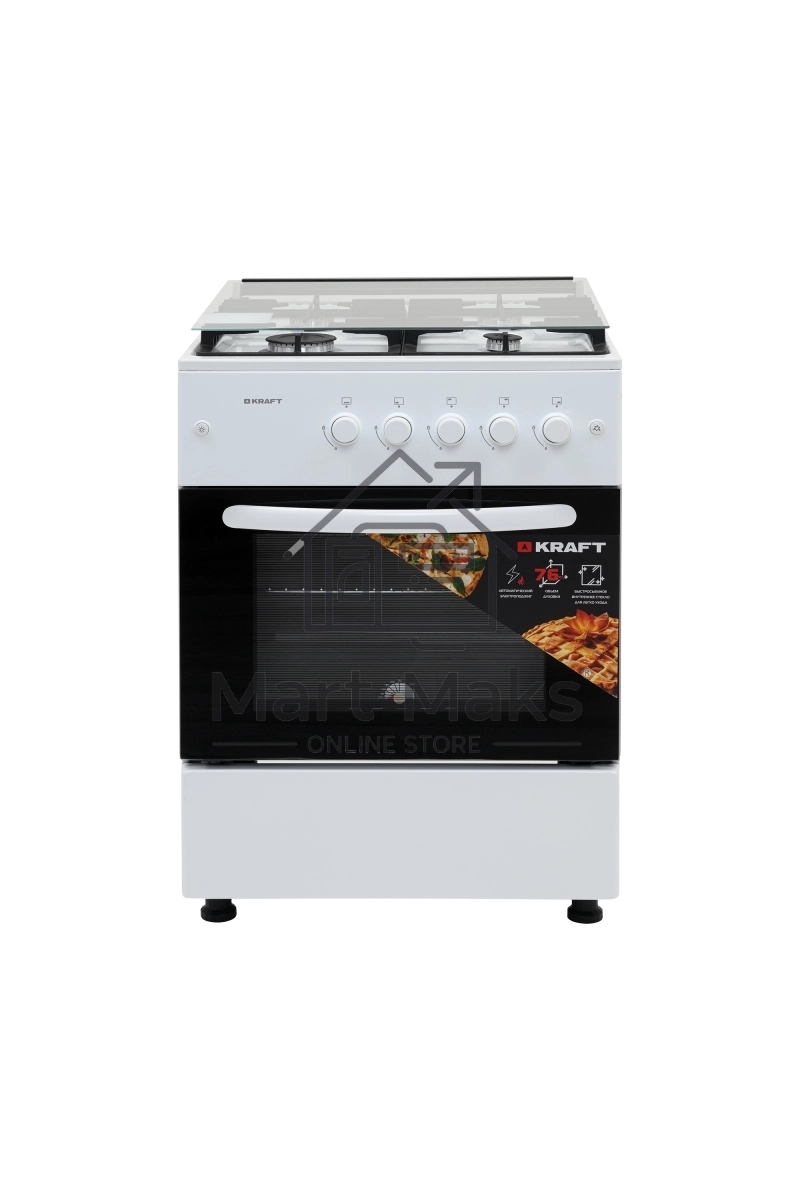 Плита газовая KRAFT KF-FSF6427AGWI