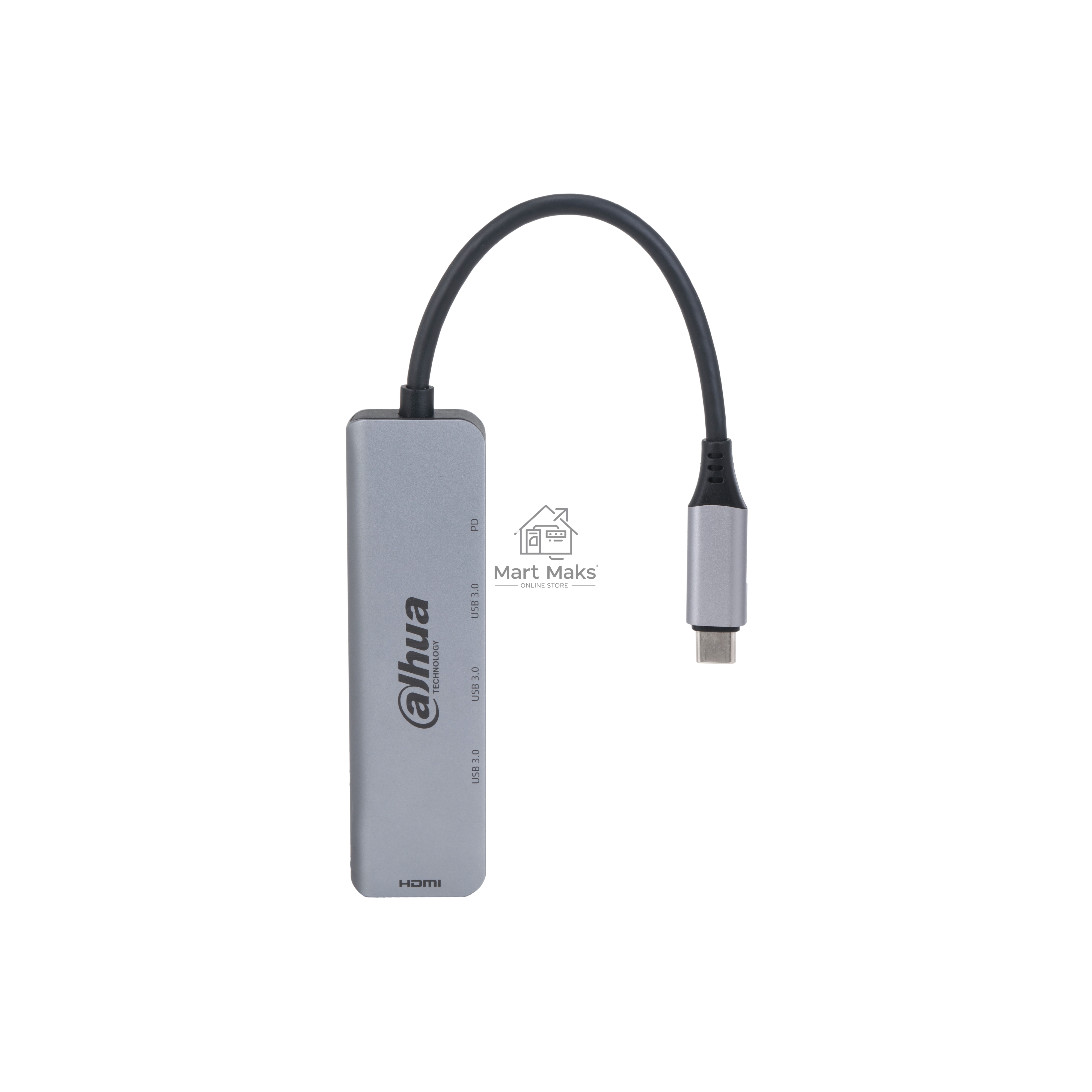 USB-концентратор Dahua 5 in 1 USB 3.1 Type-C to HDMI + USB 3.0 + PD Docking Station