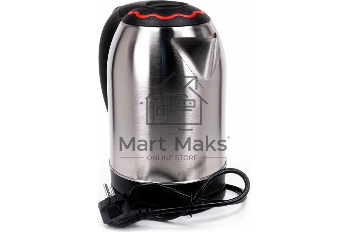 Чайник электрический Delta DL-1330 нерж с красным