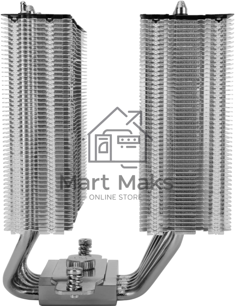 Кулер для процессора Thermalright Royal Knight 120 SE (4-pin PWM, 155мм, Ni/Cu, 6x6мм, 2x120мм, 66.17CFM/59CFM, 25.6dBA/26.1dBA, 1500RPM/1800RPM, S: 1200, 1700, 1851, 115X, AM4, AM5, silver, black)