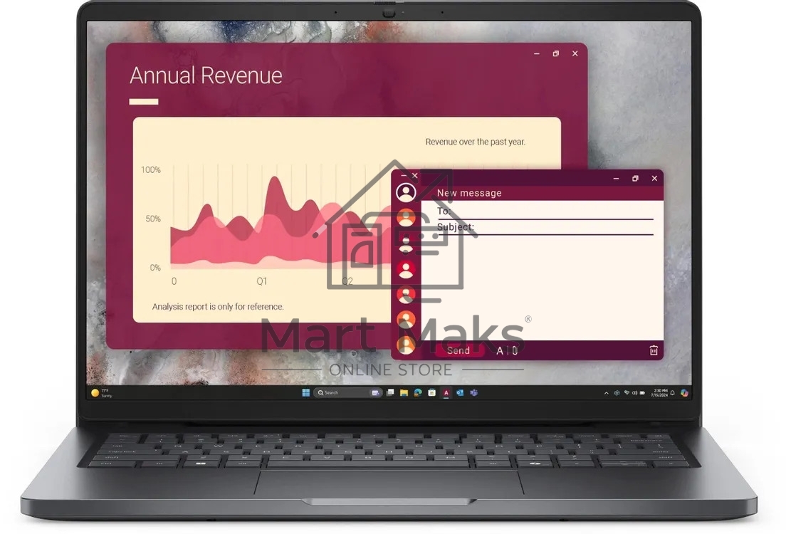 Ноутбук Dell Pro 14 Core Ultra 7 265U 32Gb SSD1Tb Intel Graphics 14