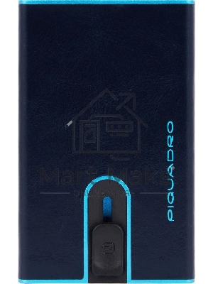Чехол для кредитных карт Piquadro Blue Square PP4825B2BLR/BLU2, натур.кожа, темно-синий