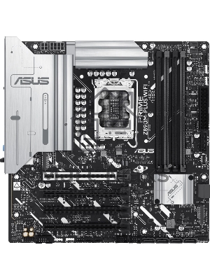 Материнская плата ASUS PRIME Z890M-PLUS WIFI, LGA 1851, Intel Z890, 4xDDR5, 6xSATA, 3xM.2, 1xPCIe 5.0 x16, 1xPCIe 4.0 x4, 2xPCIe 4.0 x1, 1xHDMI, 1xDP, 1x2.5Gb LAN, 2xUSB-A 2.0, 4xUSB-A 3.2 Gen 1, 1xUSB-A 3.2 Gen 2, 1xUSB-C 3.2 Gen 2x2, 3x3.5 мм, 7.1, mATX