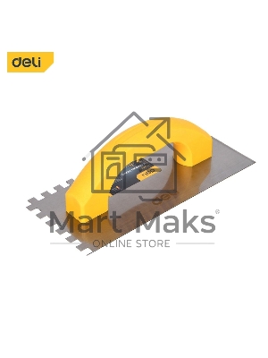 Кельма зубчатая прямоугольная Deli DL509310 230х100мм