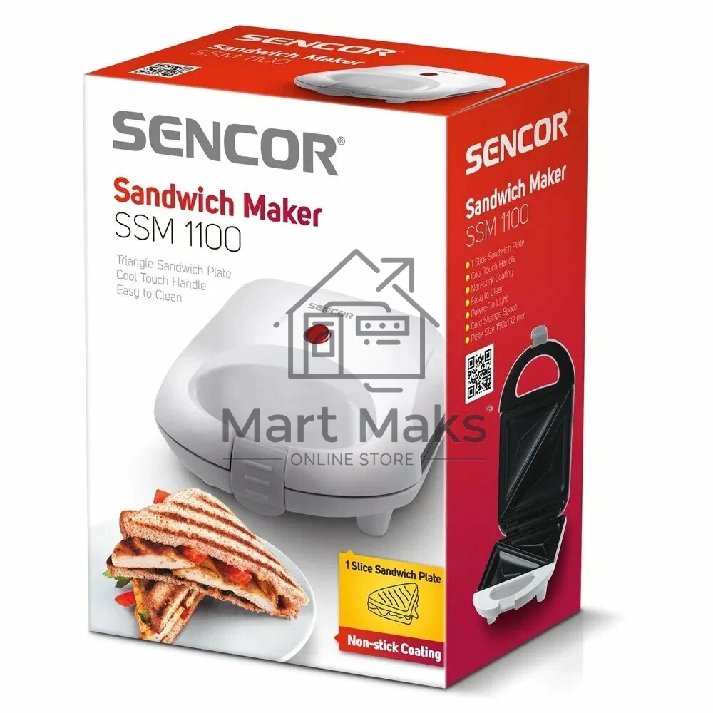Сэндвичница Sencor SSM 1100 белый