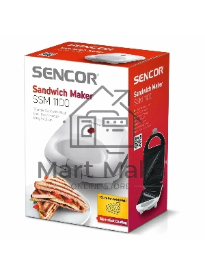 Сэндвичница Sencor SSM 1100 белый