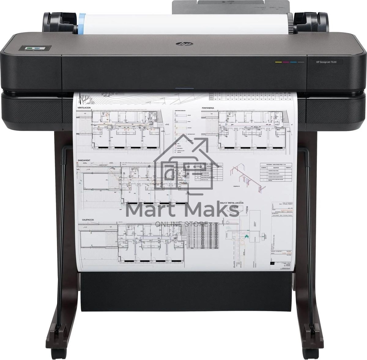 Плоттер струйный HP Designjet T630, A1, цветной, 24