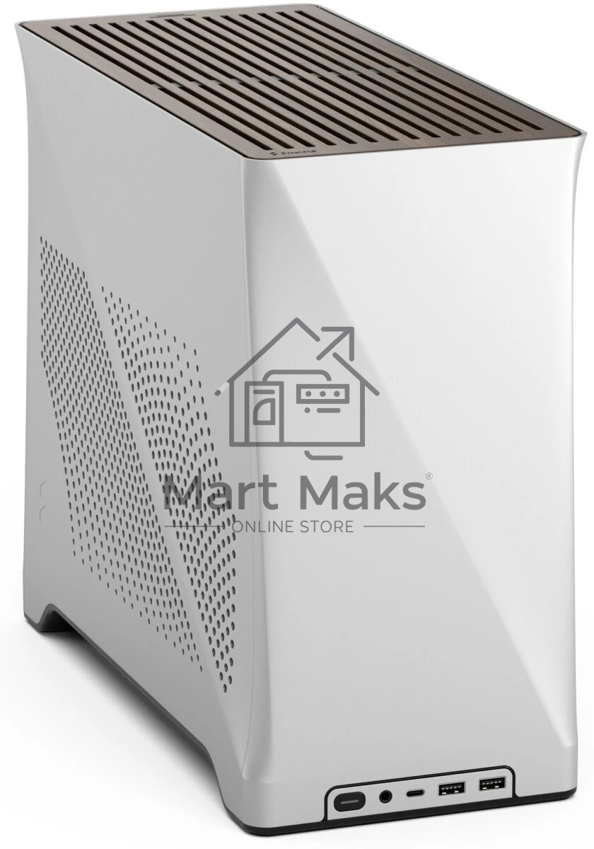 Корпус ПК без блока питания Fractal Design Era 2, SFF, 2x120mm, 2xUSB-A 3.0 + 1xUSB 3.2 Type-C, SFX PSU Support, mITX Silver