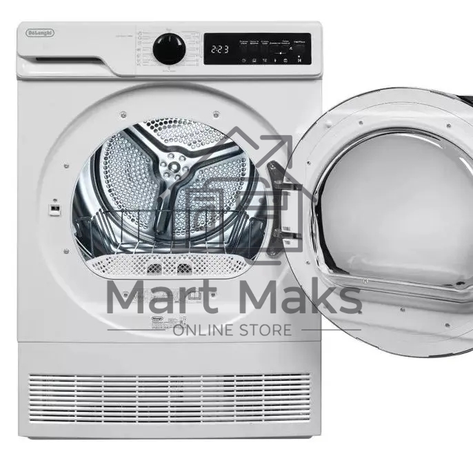 Сушильная машина DeLonghi DTD 8105 C FABIO белый, 8 кг, сушка - конденсационная, программ - 15, 59.6 x 84.5 x 56.3 см