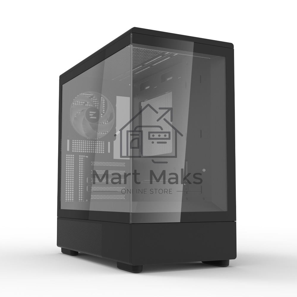 Компьютерный корпус ZALMAN P10, MATX, BLACK, WINDOW, 2x3.5