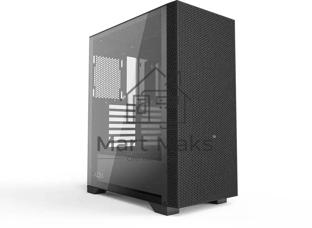 Компьютерный корпус Azza Celesta F черный без БП ATX 5x120mm 5x140mm 2xUSB2.0 1xUSB3.0 audio bott PSU