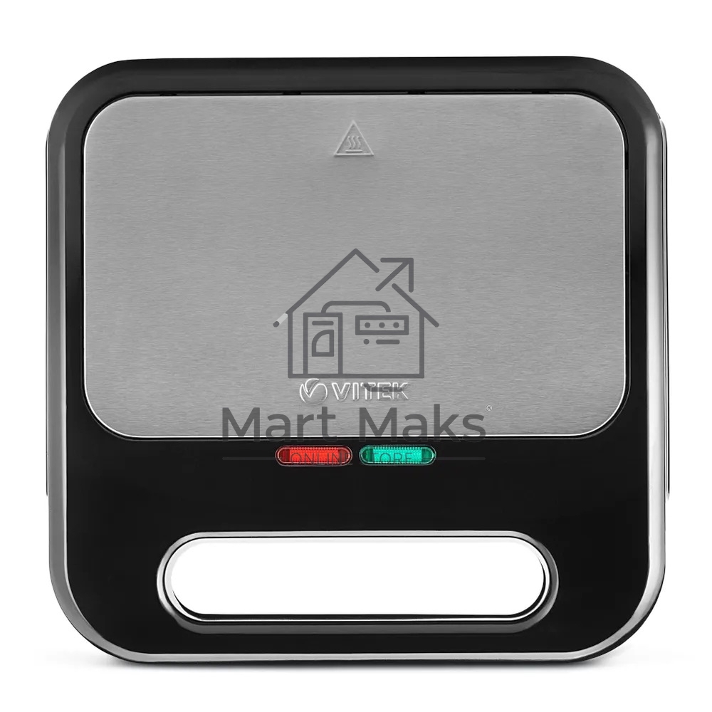 Вафельница Vitek VT-2628 800Вт черный/серебристый