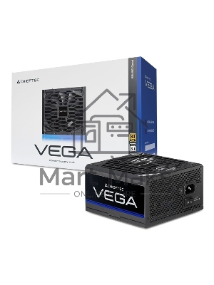 Блок питания Chieftec Vega PPG-850-S, 850Вт, 80 PLUS Gold, 135мм, черный