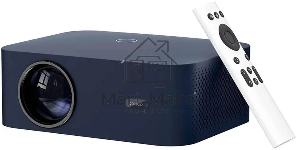 Проектор Wanbo Projector X2 max blue (LCD, 1920x1080, 450Lm, 1.2:1, 2000:1, Smart TV, Android 9.0, 1+8GB, 2xHDMI, AV, USB, Wi-Fi, BT) (6970885350429)