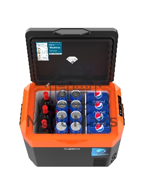 Холодильник автомобильный Бирюса НС-30P7 оранжево-черный