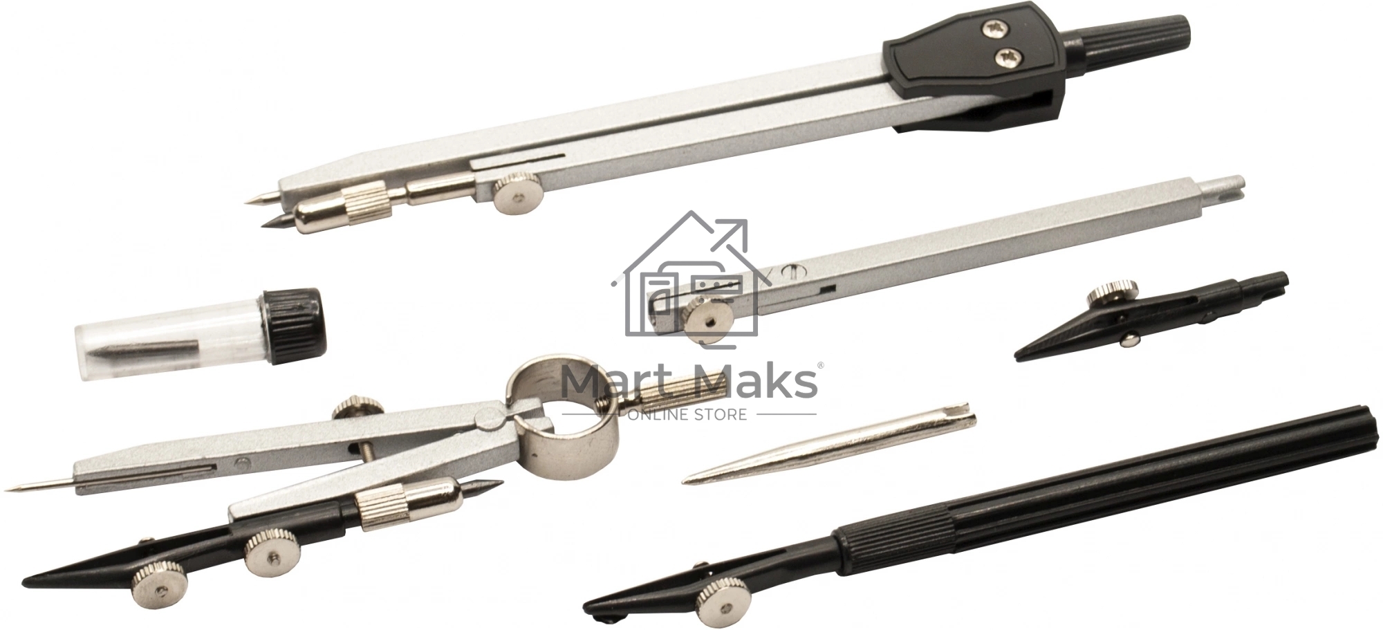 Готовальня Silwerhof Daily, металл, 13.5см, в комплекте: 7 предметов