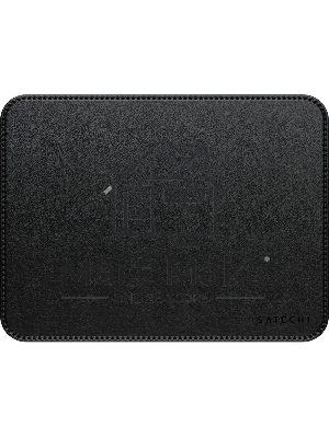 Коврик для мыши из веганской кожи Satechi Vegan-Leather Premium Desk Mat, черный