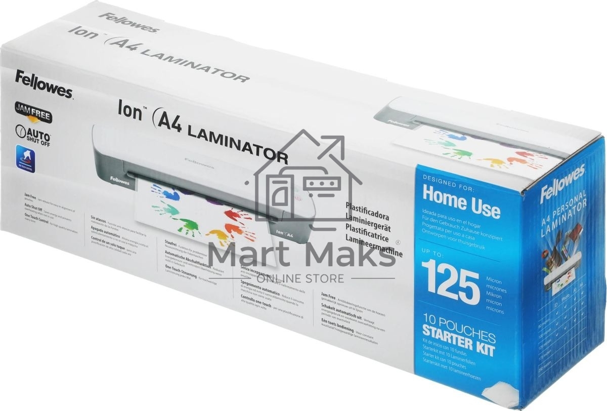 Ламинатор Fellowes Ion A4 белый (FS-45600) A4 (70-125мкм) 30 см/мин (2 вал.) лам.фото