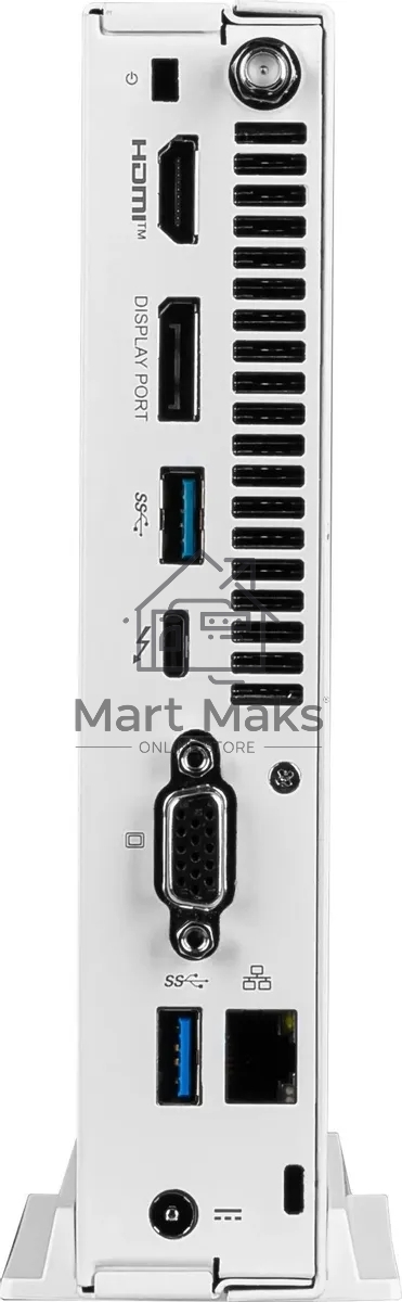 Неттоп MSI Pro DP10 12M-227XRU i5 1235U (1.3) 16Gb SSD512Gb Iris Xe noOS 2.5xGbitEth WiFi BT 120W белый (9S6-B0A622-227)