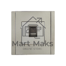 Розетка компьютерная RJ45 кат.5E IEK FORTE&PIANO FP532 сталь