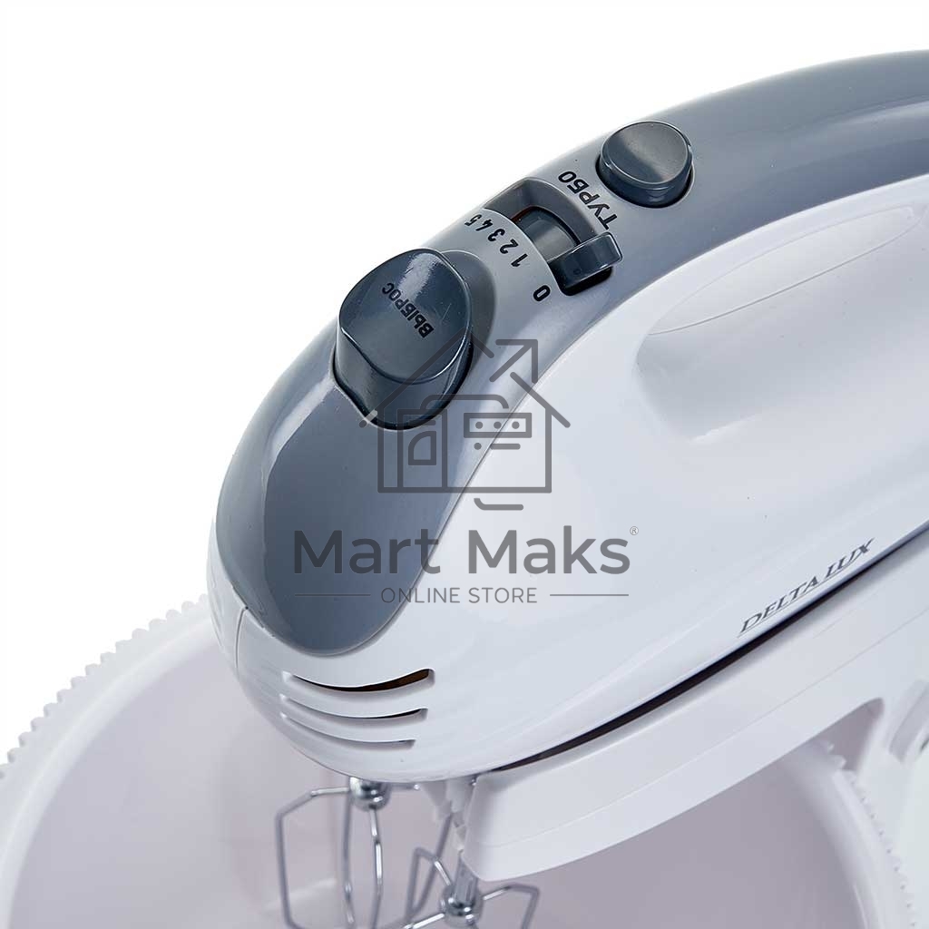 Миксер DELTA LUX DE-7901C белый с серым