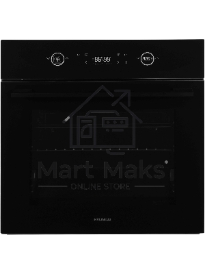 Духовой шкаф Электрический Hyundai HEO 6752 BG черное стекло