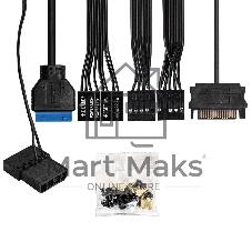 Компьютерный корпус Miditower ExeGate EVO-9211-800NPX (ATX, БП 800NPX с вент. 12см, с окном, 2хUSB+1хUSB3.0, HD аудио, черный, 1 вент. с RGb подсветкой)
