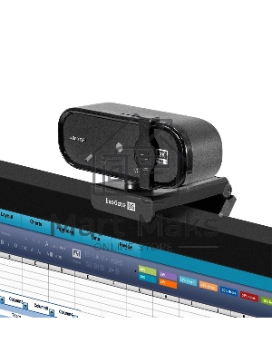 Веб-камера ExeGate Stream C938 2K AF (5Мп, 2560х1440, 1440P, 30fps, автоматический фокус, защитная шторка, 4-линзовый объектив, микрофон с шумоподавлением, универсальное крепление, отверстие под штатив, USB, кабель 1,5 м, Windows 7/8/10/11, Mac OS 10.6 и 