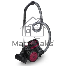 Пылесос Vitek VT-1838 черный/бордовый, 250/1600 Вт, уборка сухая, пылесборник контейнер 2 л