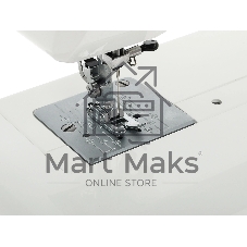 Швейная машина Janome MX 55 белый/розовый, электромеханическая, вертикальный качающийся, 15 операций, петля полуавтомат