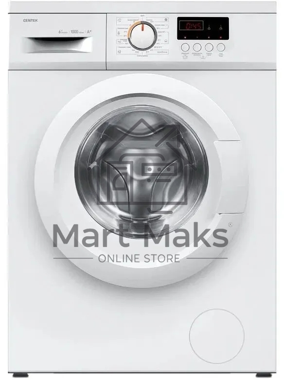 Стиральная машина Centek CT-1910 белый, загрузка фронтальная 6 кг, 1000 об/мин, Класс A+