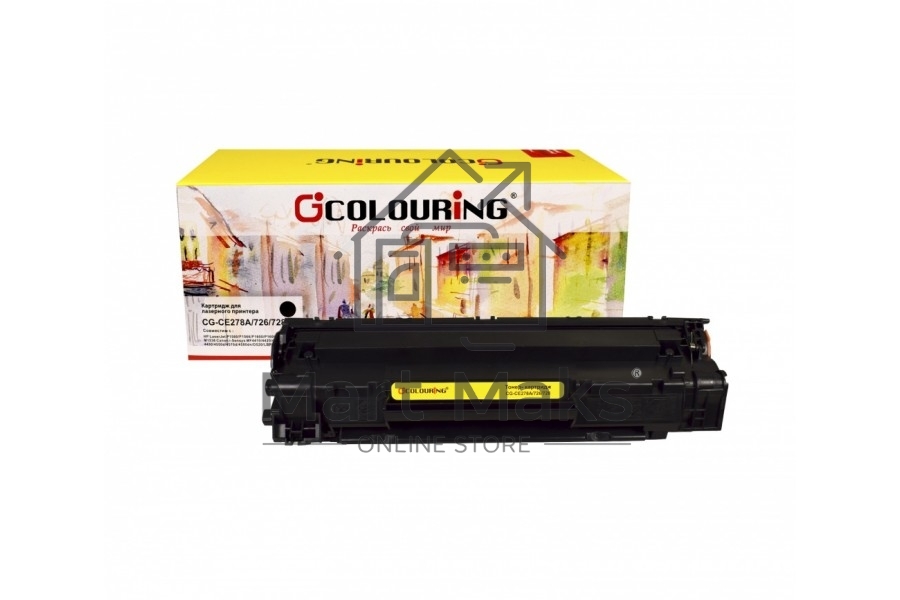 Картридж лазерный Colouring CG-CE278A/726/728 черный (2100 стр.) для принтеров HP LaserJet P1560/P1566/P1600/P1606dn/M1536 Canon i-Sensys MF4410/4420/4430/4450/4550d/4570d/4580dn/4780/D520/LBP-6200D