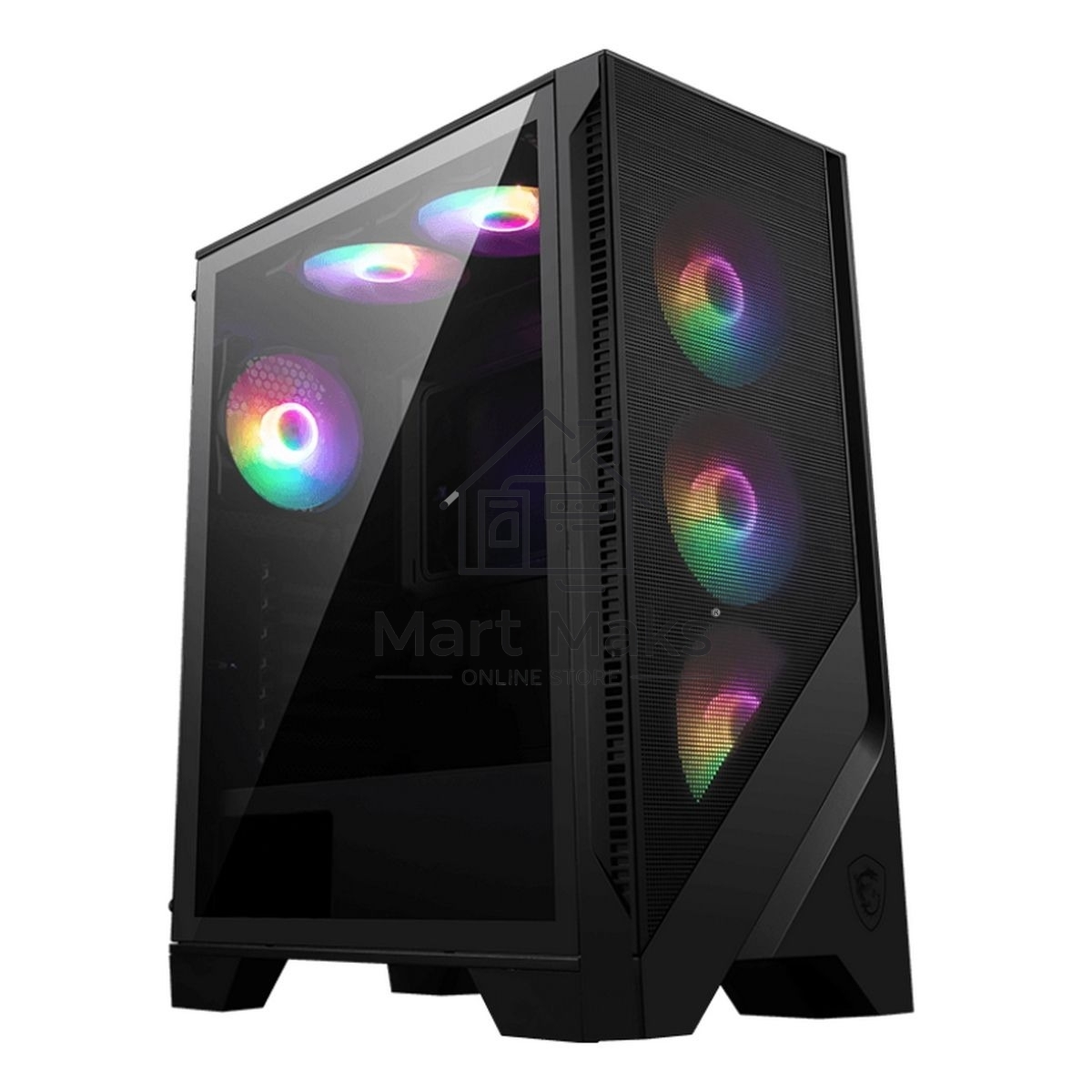 Компьютерный корпус MSI MAG FORGE 120A Mid-Tower, ATX, 2xUSB 3.2, Audio I/O, 6x120mm autoRGB Fan PWM RGB PWM Control Board, Tempered Glass Window