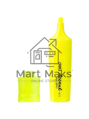 Текстовыделитель Deli Accent ES621YELL Delight, скошенный пишущий наконечник, 1-5мм, желтый