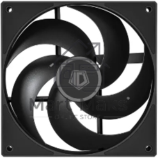 Вентилятор для корпуса ID-COOLING AS-140-K DUET черный, 140 мм, 1800 об/мин, 24.9 дБ, 4 pin