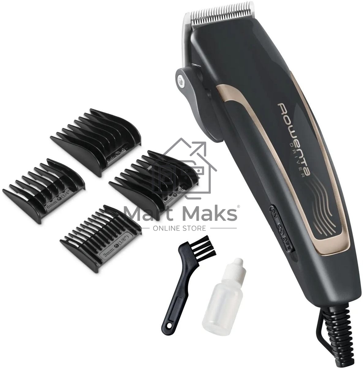 Машинка для стрижки Rowenta Driver TN1609F0 серый/бежевый